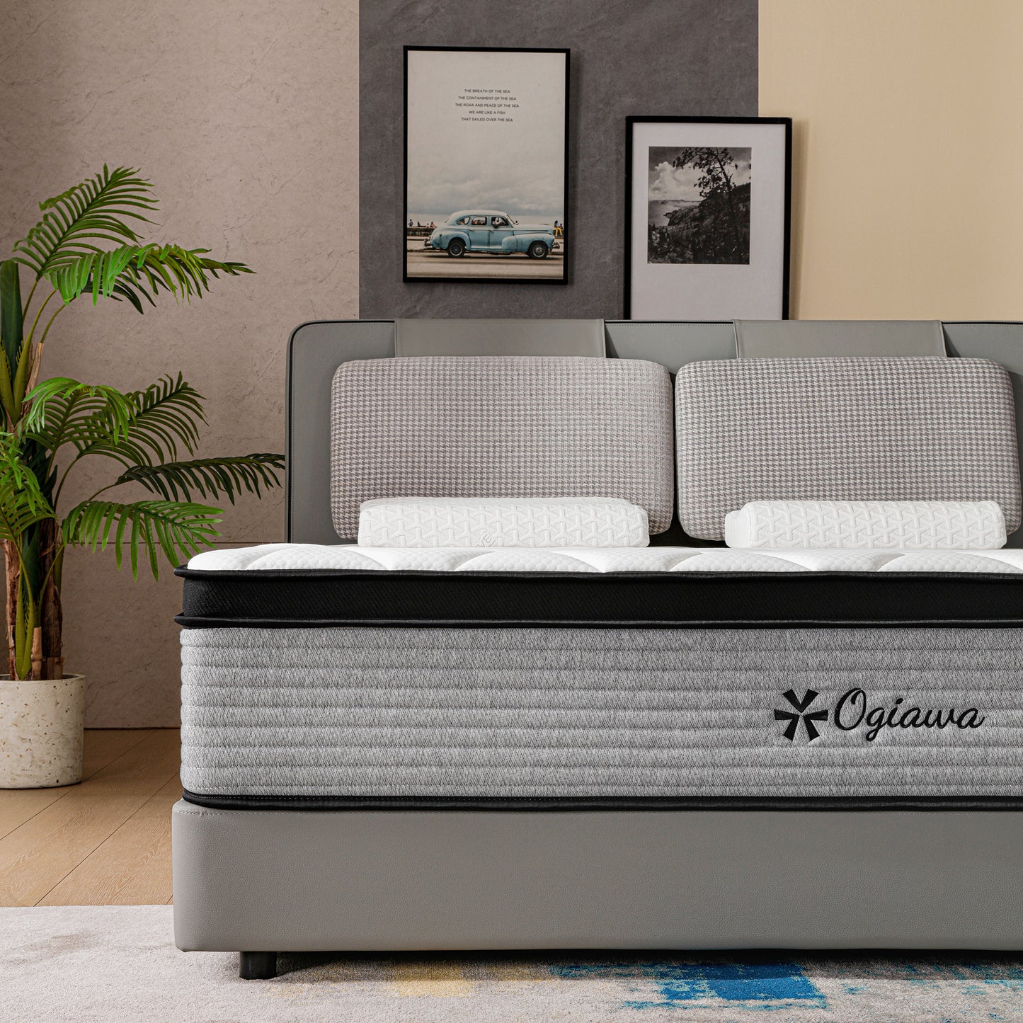 DreamEase Medium-Firm Gel Infused Cooling Memory Foam Hybrid Mattress, Perfect for Deep Sleep