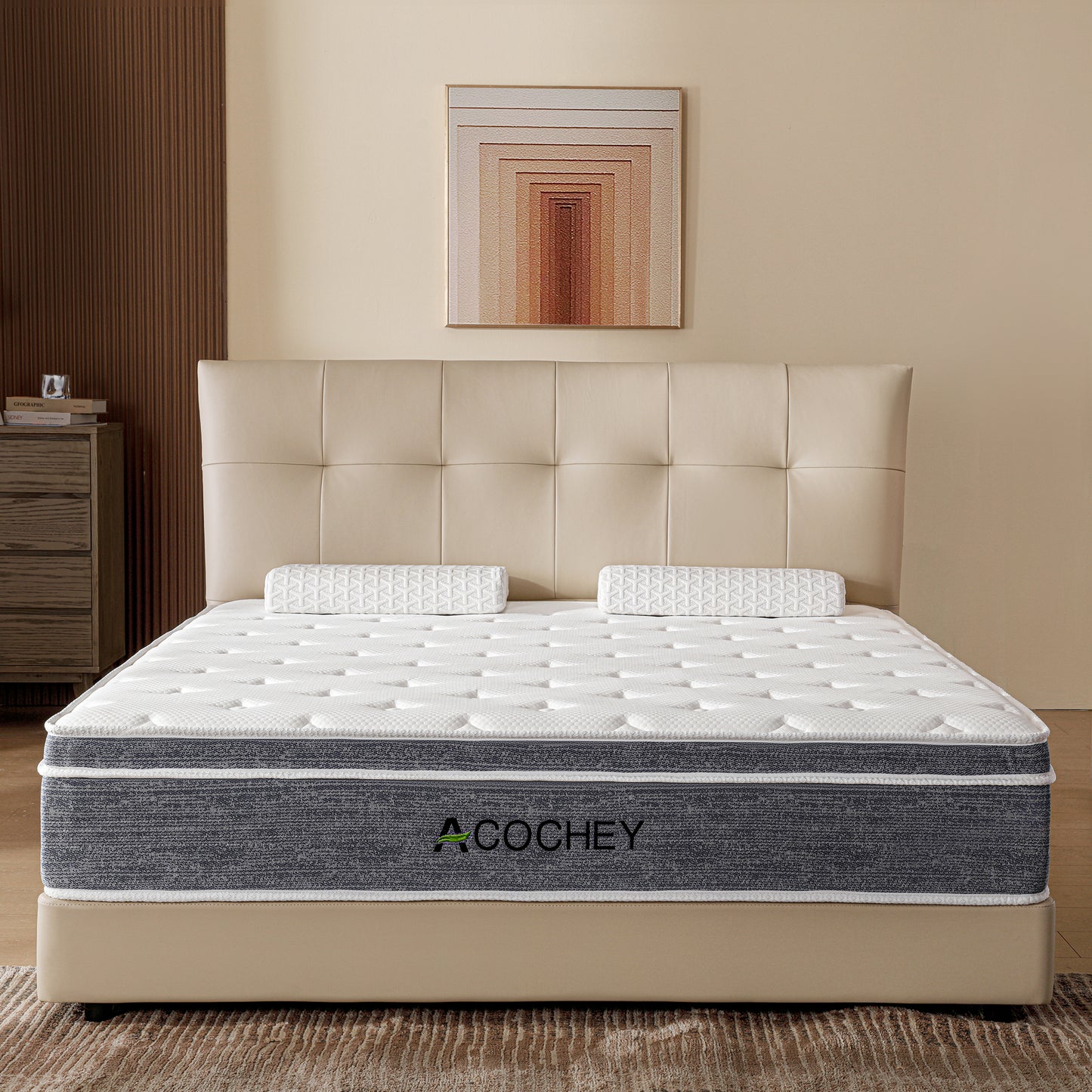 Full Mattress in a Box,10 Inch Full Mattresses,Gel Memory Foam Medium Firm Grey Hyrid Mattress,Quality Comfort and Adaptive Support Breathable Cooling Full Mattress