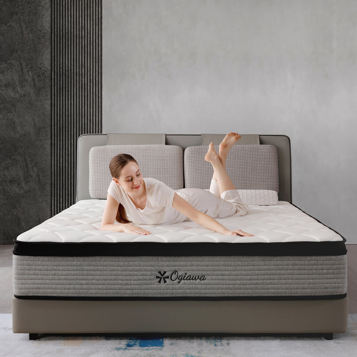 DreamEase Medium-Firm Gel Infused Cooling Memory Foam Hybrid Mattress, Perfect for Deep Sleep