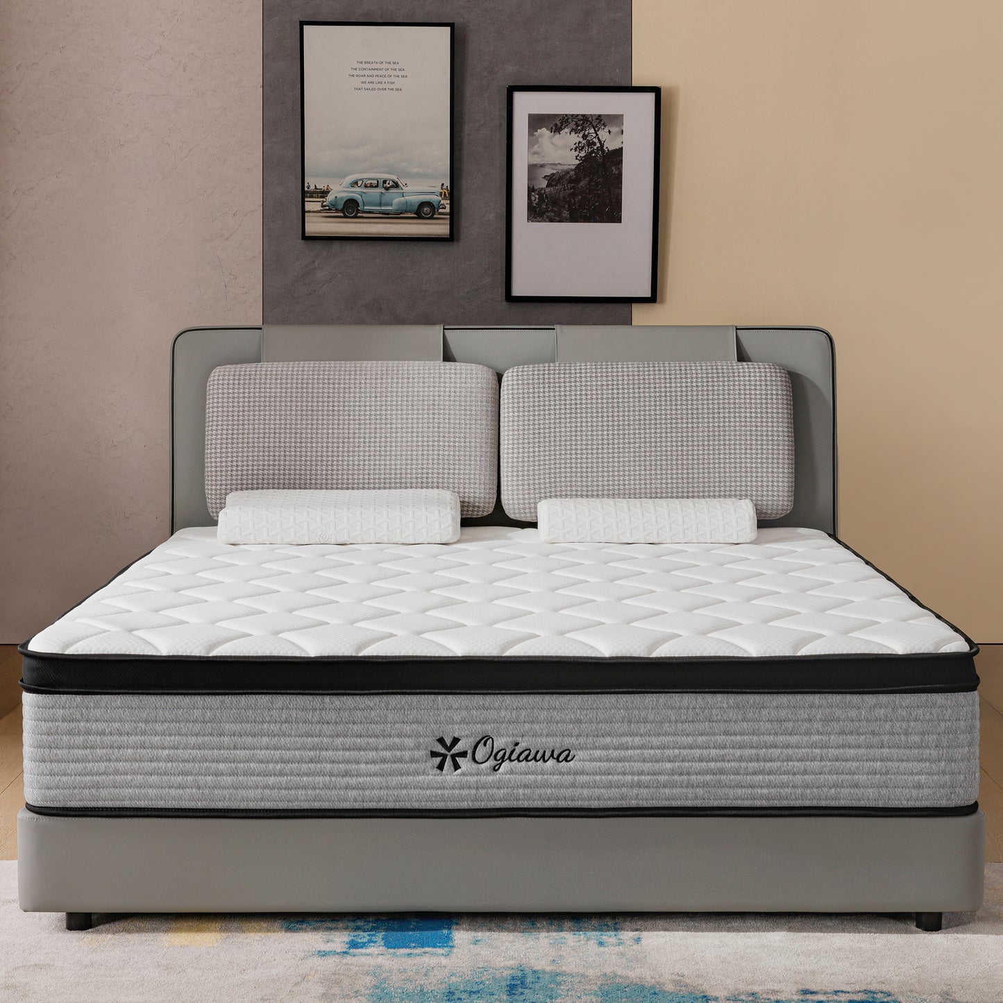 DreamEase Medium-Firm Gel Infused Cooling Memory Foam Hybrid Mattress, Perfect for Deep Sleep