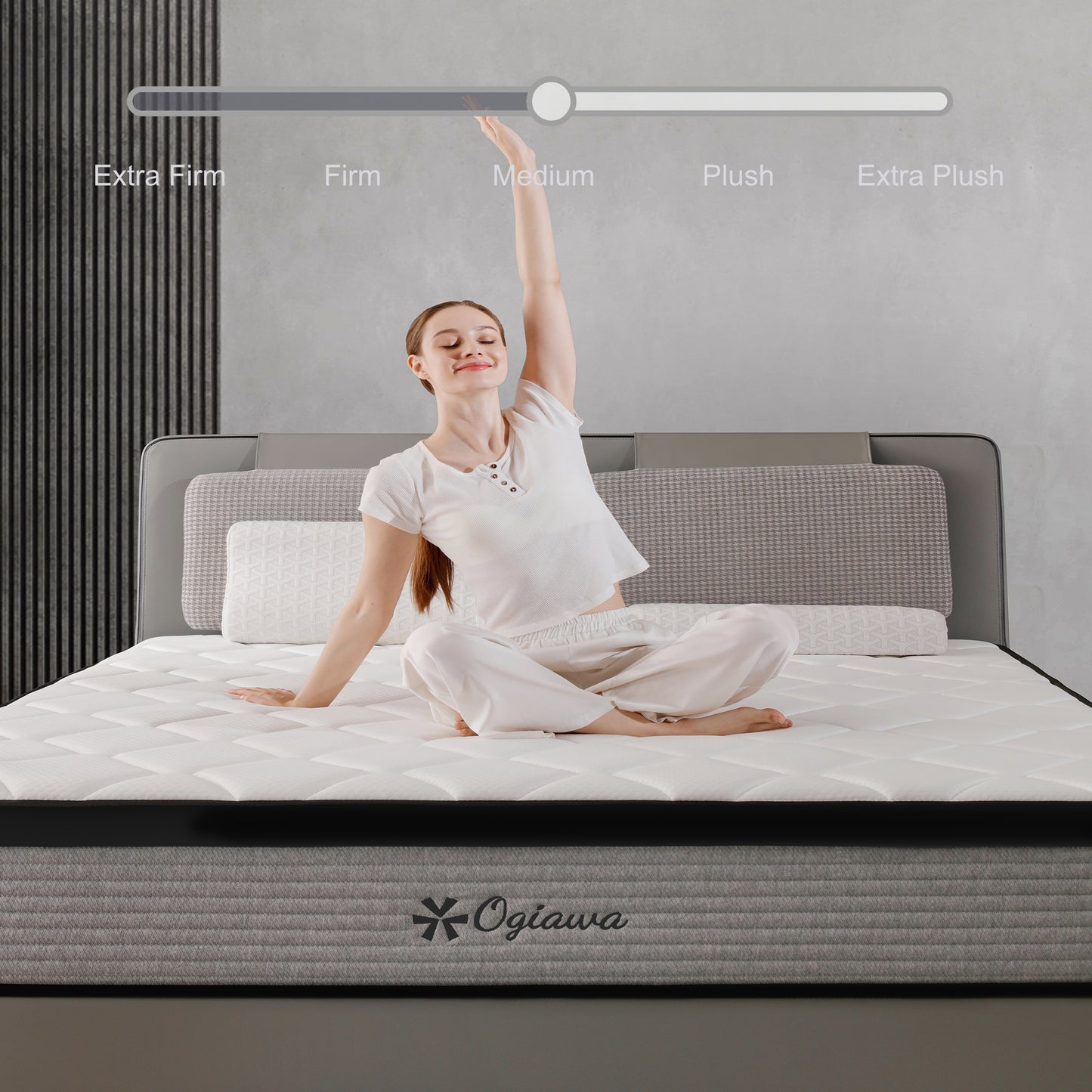 DreamEase Medium-Firm Gel Infused Cooling Memory Foam Hybrid Mattress, Perfect for Deep Sleep